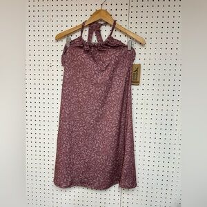 Eddie Bauer Women's Harmony Active Mauve Leaf Dress